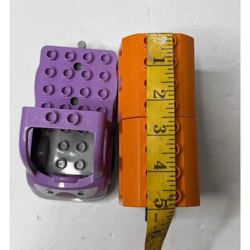 LEGO Duplo Train Car Coach Cabin & Purple Flat Bed Truck Collect Child Toy Used‎